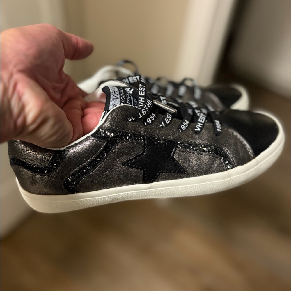 Vintage Havana VH Original Design sneakers black metallic finish star design 7